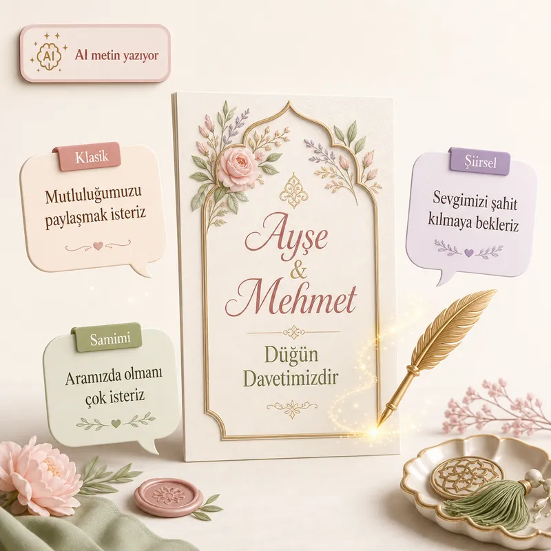 AI ile davetiye sözü oluşturma