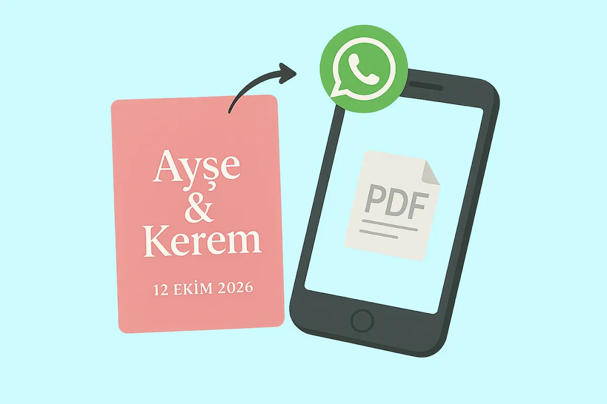 WhatsApp ile davetiye paylaşımı